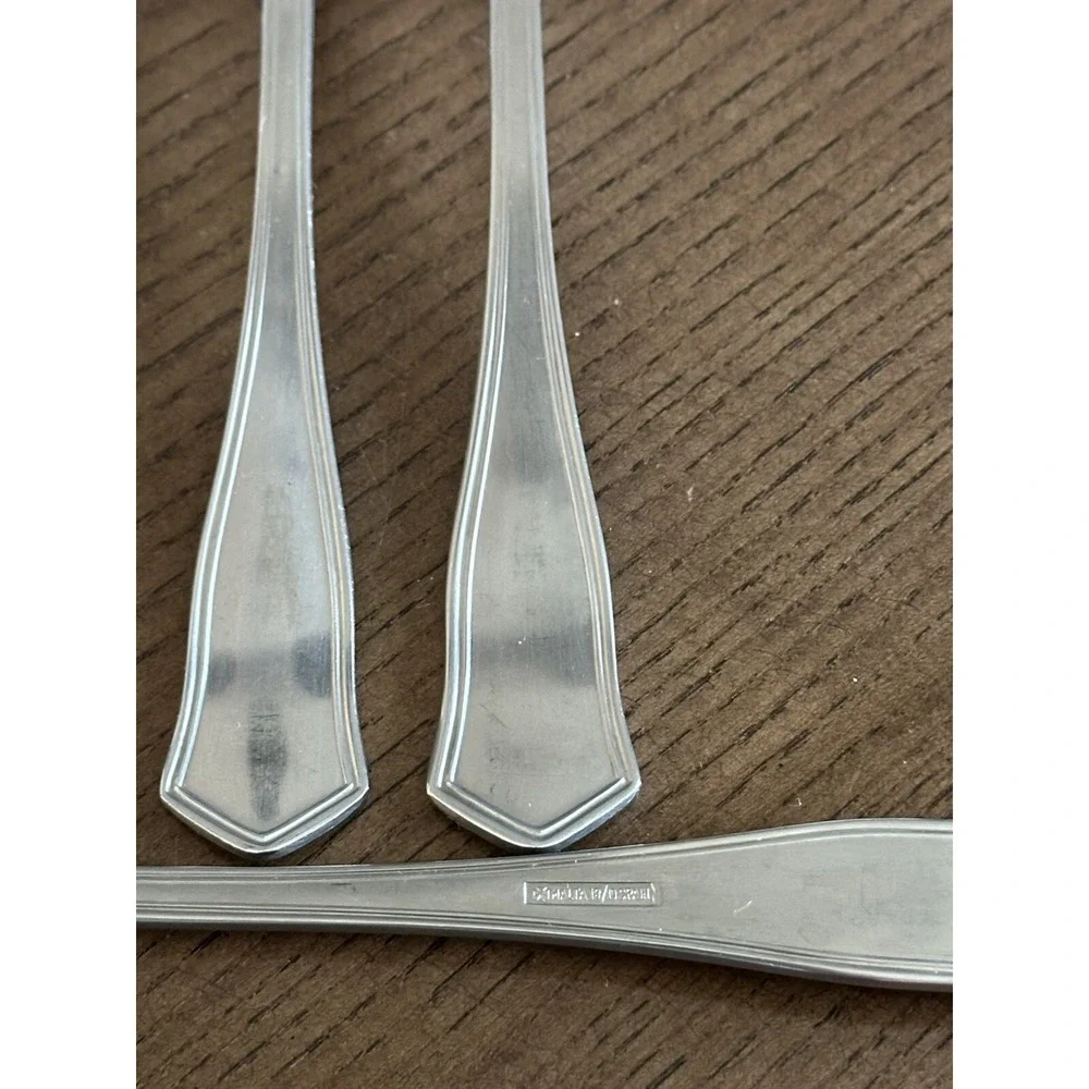 4 Malta‎ MLF3 Dinner Forks Flatware Stainless Glossy Silverware 8 1/4